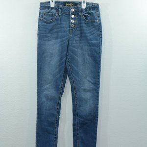 Indigo Rein Girls Jeans Size 12 Adjustable Waist Blue Denim Pants